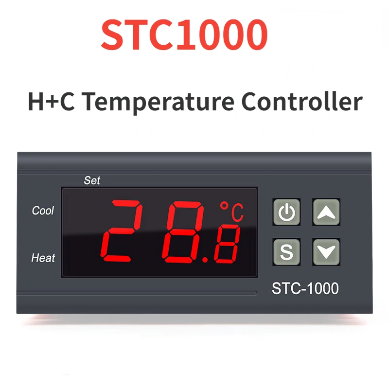 

STC-1000 12V/24V/220V Digital Temperature Controller Thermostat Thermoregulator Incubator Relay Heating Cooling Free Shipping