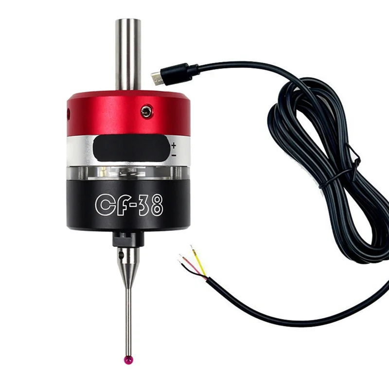 BHTS-CNC Anti-Roll 3D Touch Probe Edge Finder To Find The Center Desktop CNC Probe 3D Touch Probe Three-Coordinate CF-38