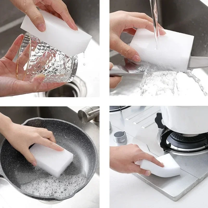 Magic Sponge Eraser White Melamine Sponge Cleaning Sponge for Kitchen Office Bathroom Cleaner Cleaning Tools 100x60x20mm