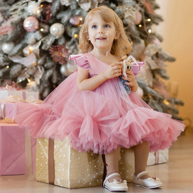 Christmas Dress For Girls Princess Costume Kids Wedding Party Dress Pageant Formal Evening Vestidos Baby Girl New Year Gown