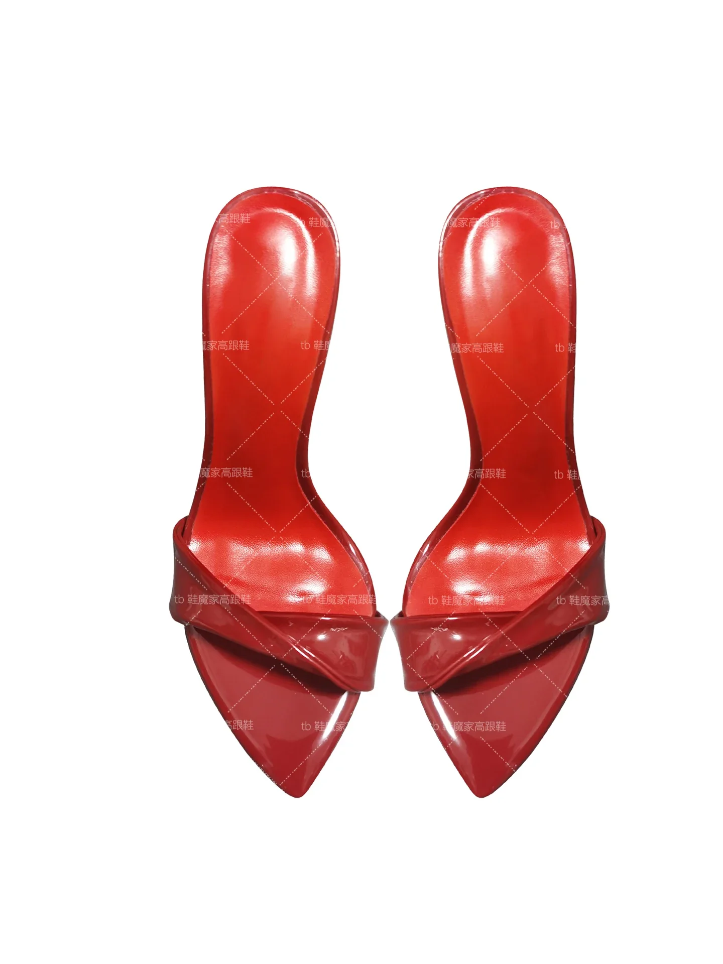 2026 new pointed black matte high heels for women, super high heels, open toed sandals, slim heels, sexy outer half slippers