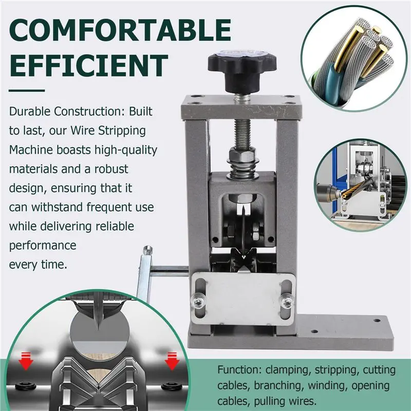 [ABFI!】 Manual Wire Stripping Machine Wire 1-21Mm Cutting Machine Wire Stripping Machine For Scrap Copper Wire Cable Recycling