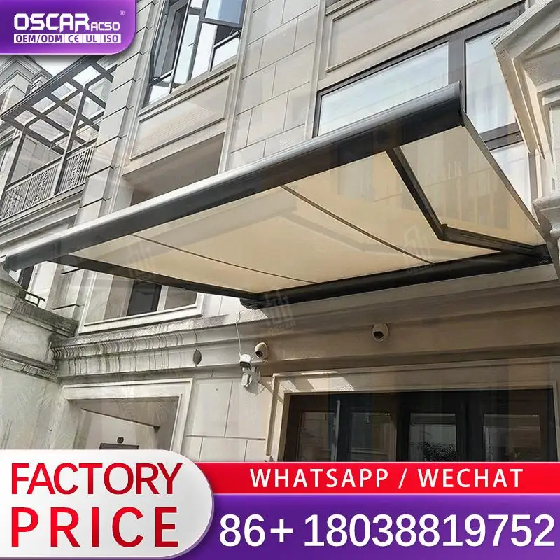 

Heavy Duty Retractable Arm Awning for Door Window in Outdoor Patio Garden European Style Sunshade Canopy Retractable Awning