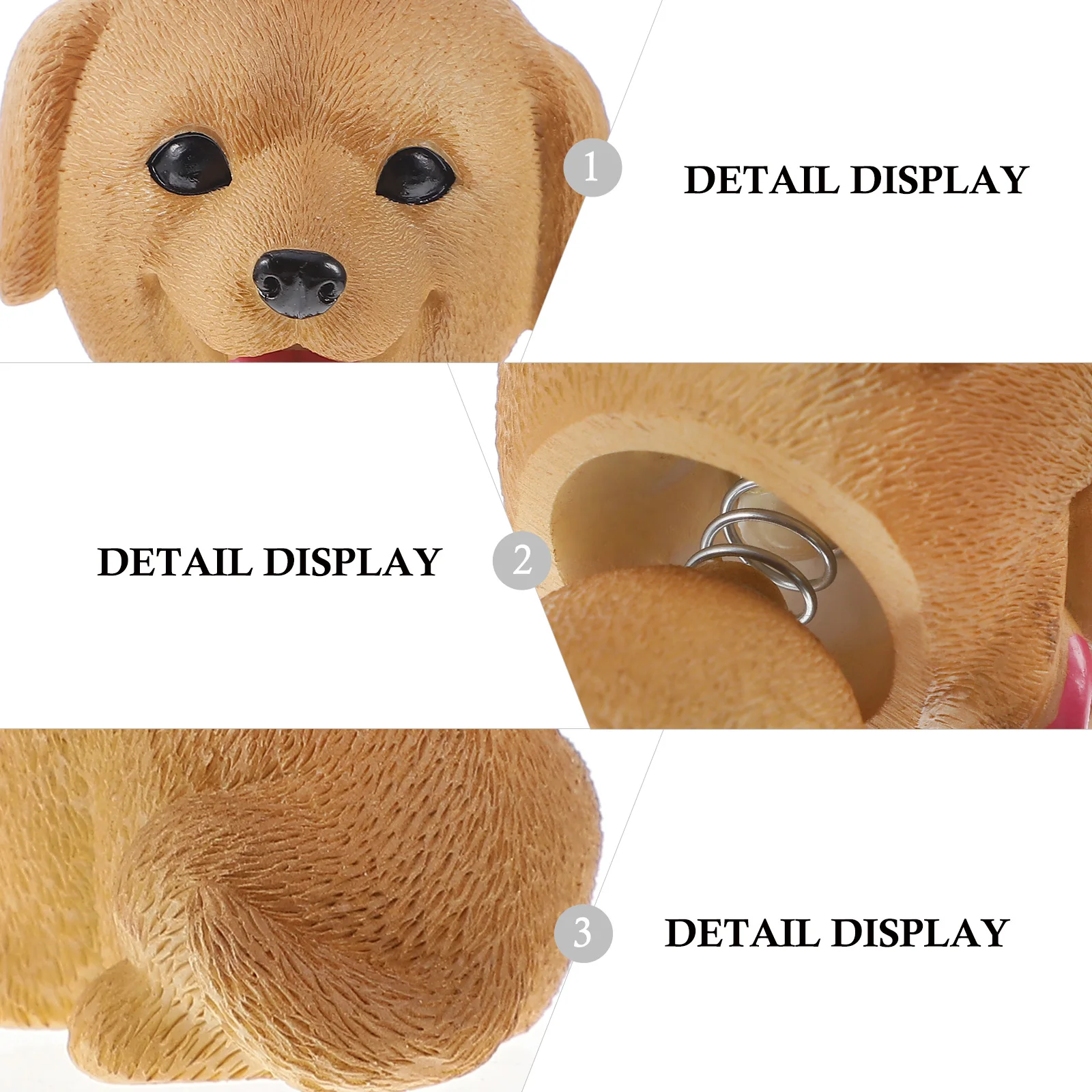 

Lovely Shaking Head Dog Adornment Car Desktop Cake Decor Exquisite Puppy Ornament Shaking Head Dog Decor Puppy Ornament