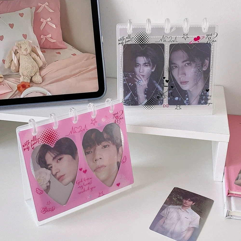 40 Clear Pockets 10 Pages Desktop Display Mini Photo Album for 2.3x3.6 Inch Fuji Instax & Name Card 3 Inch Mini Photo Album