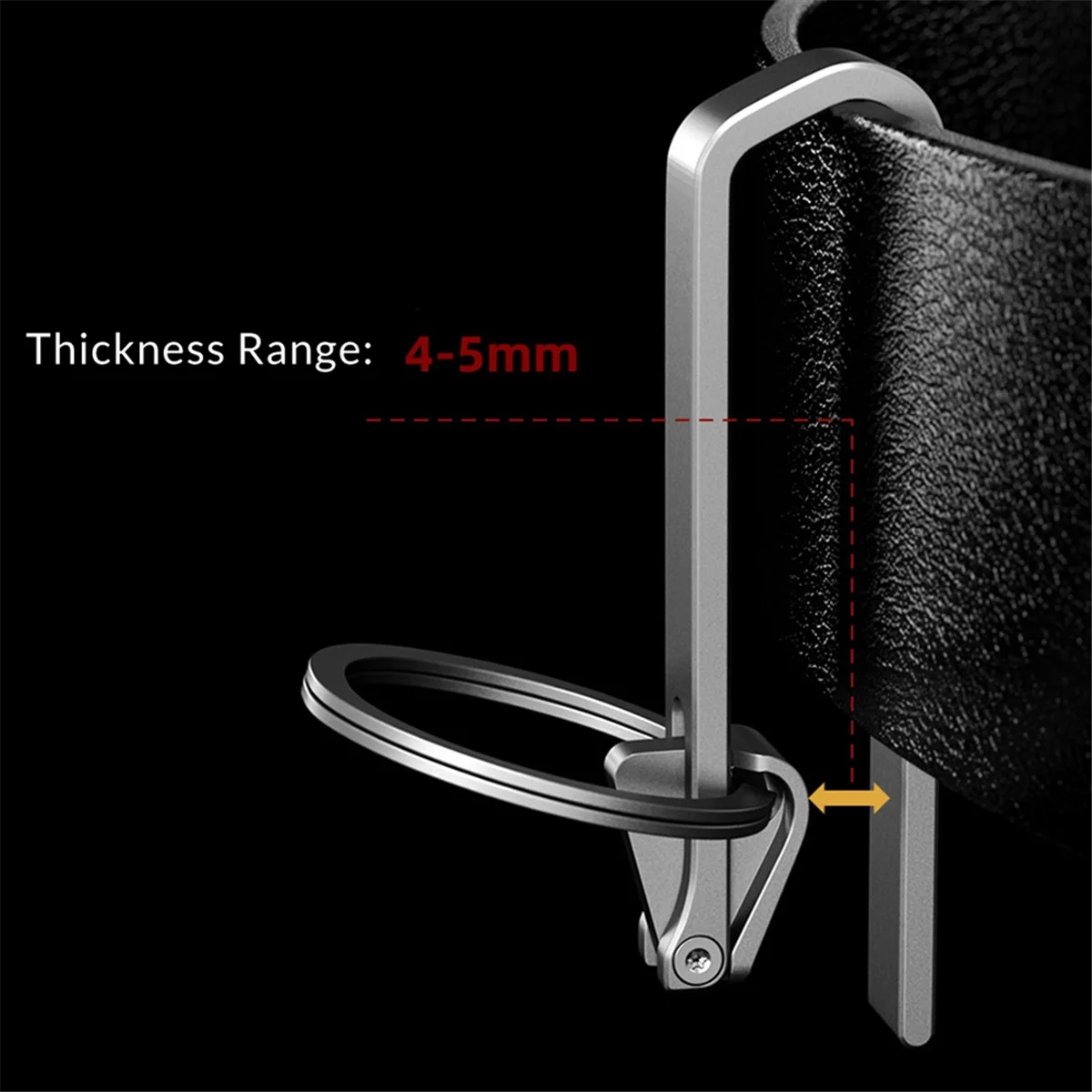 N18r liga de titânio fivela de cinto chaveiro ferramenta ao ar livre edc clipe de cintura pequeno pingente presente liga titânio