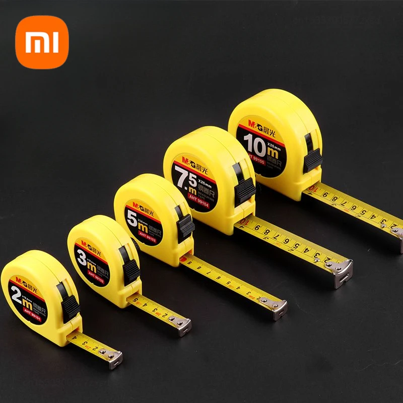 Xiaomi 3M/5M/7.5M/10M Tape Measure Construction Site Distance Measuring Tool Retractable Wear-resistant Steel Measuring Tape