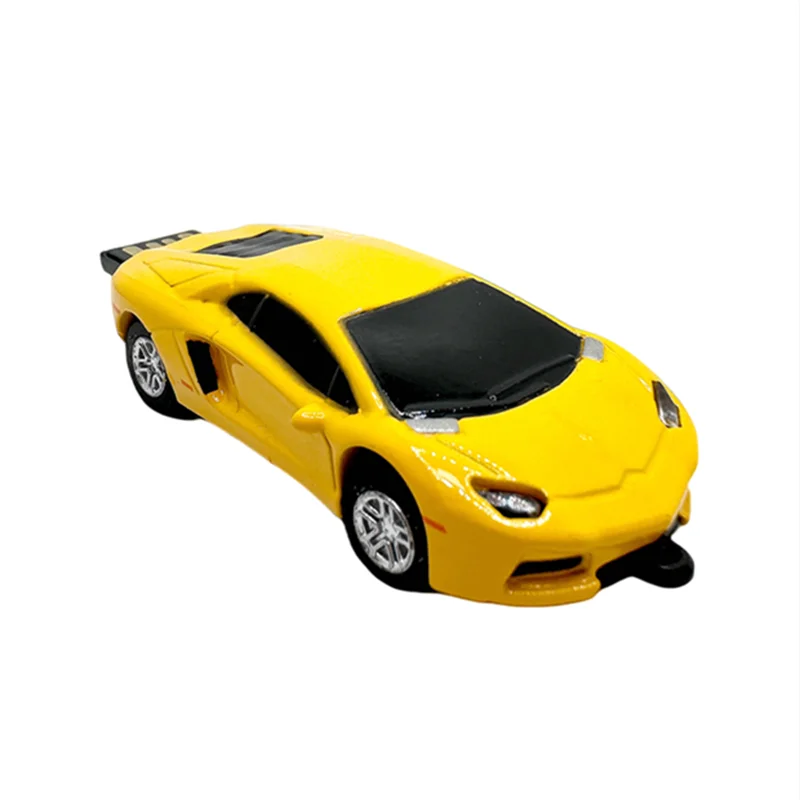 Incisione laser personalizzata gratuita LOGO Colore Metallo Sport Car Modello USB 2.0 Flash Drive 4 GB 8 GB 16 GB 32 GB 64 GB 128 GB