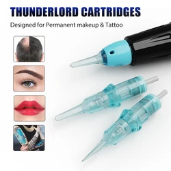 20pcs Disposable Sterilized Tattoo Cartridge Needles for Tattoo Machine Pen Round Liner Needles PMU