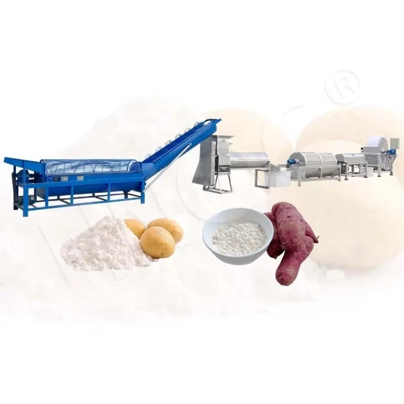 Full Automatic Tapioca Starch Plant High Extraction Rate Large Output Energy Saving Easy Maintenance