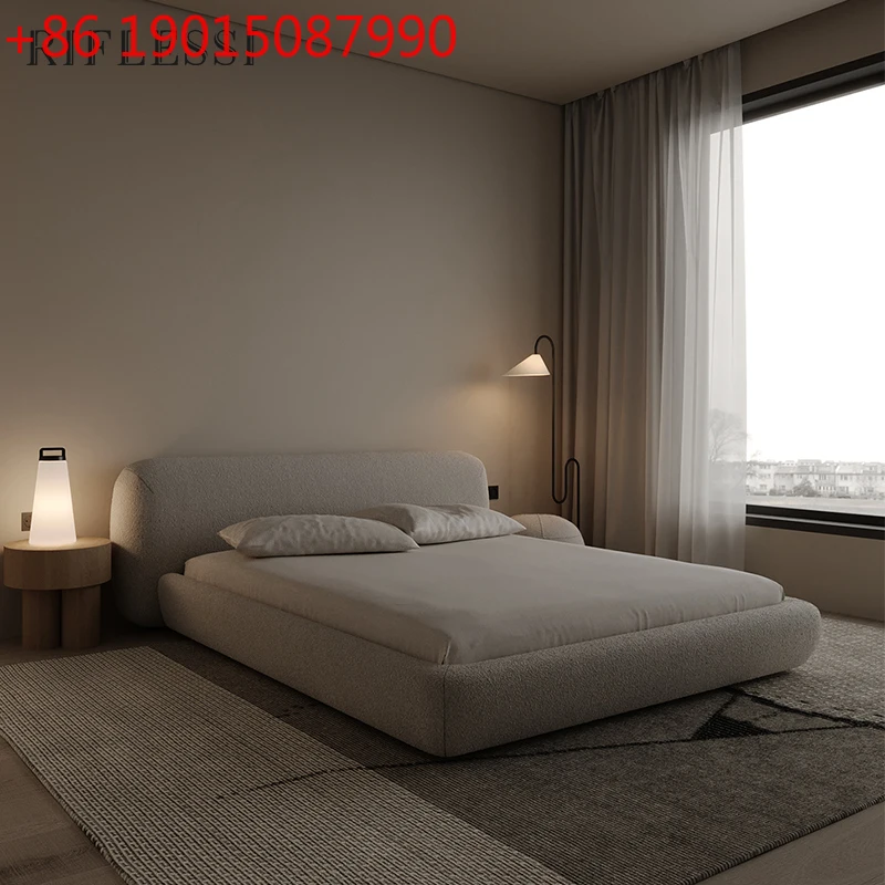 

Luxury Twin Modern Bed Frame Aesthetics Hotel Relax Design Simple Bed Confortable Wedding Full Body Muebles Bedroom Furniture