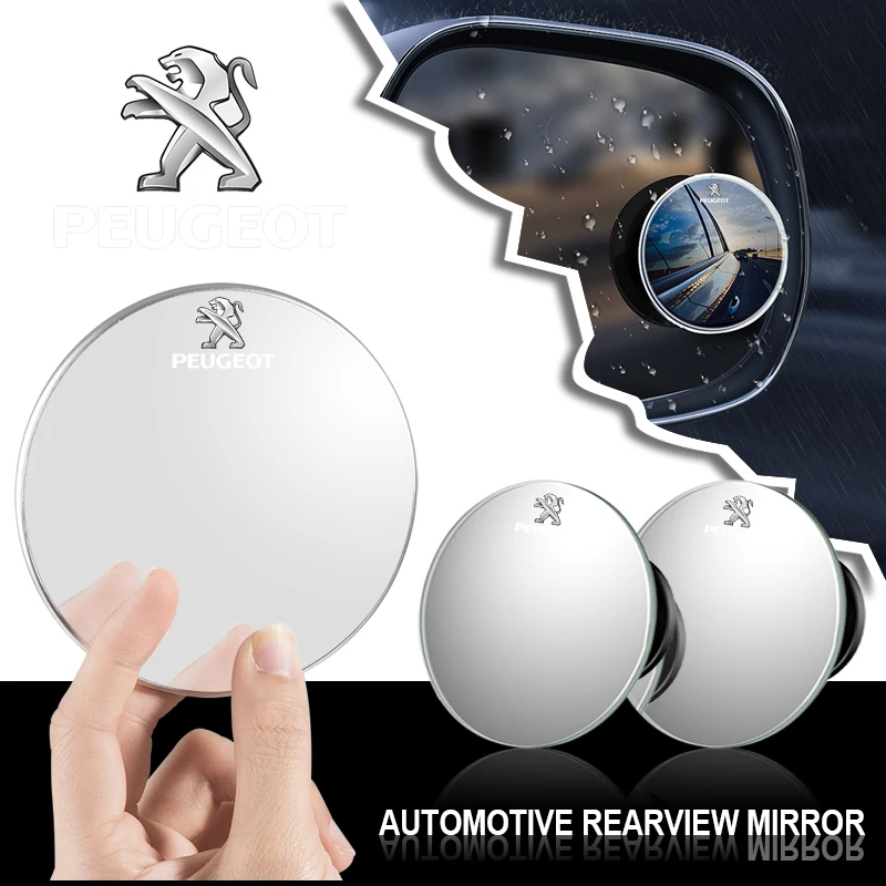 

Автомобильное зеркало заднего вида для слепых зон с углом обзора 360 градусов для Peugeot 208 301 308 508 BB1 HX1 Partner 608 3008 4008