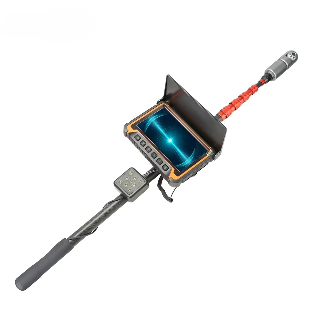 

Factory Price 3meters Length Carbon Fiber Pole 1080P Telescopic Camera PTZ Lens Camera with DVR