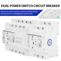 Interruptor de transferencia automática ATS, interruptores Selectores eléctricos de doble potencia, carril DIN de 110V/220V para sistemas solares de montaje en tierra/en techo