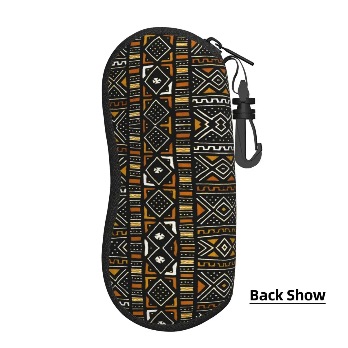 Custom African Bogolan Glasses Case Cool Africa Ethnic Tribal Art Shell Eyeglasses Case Sunglasses Box