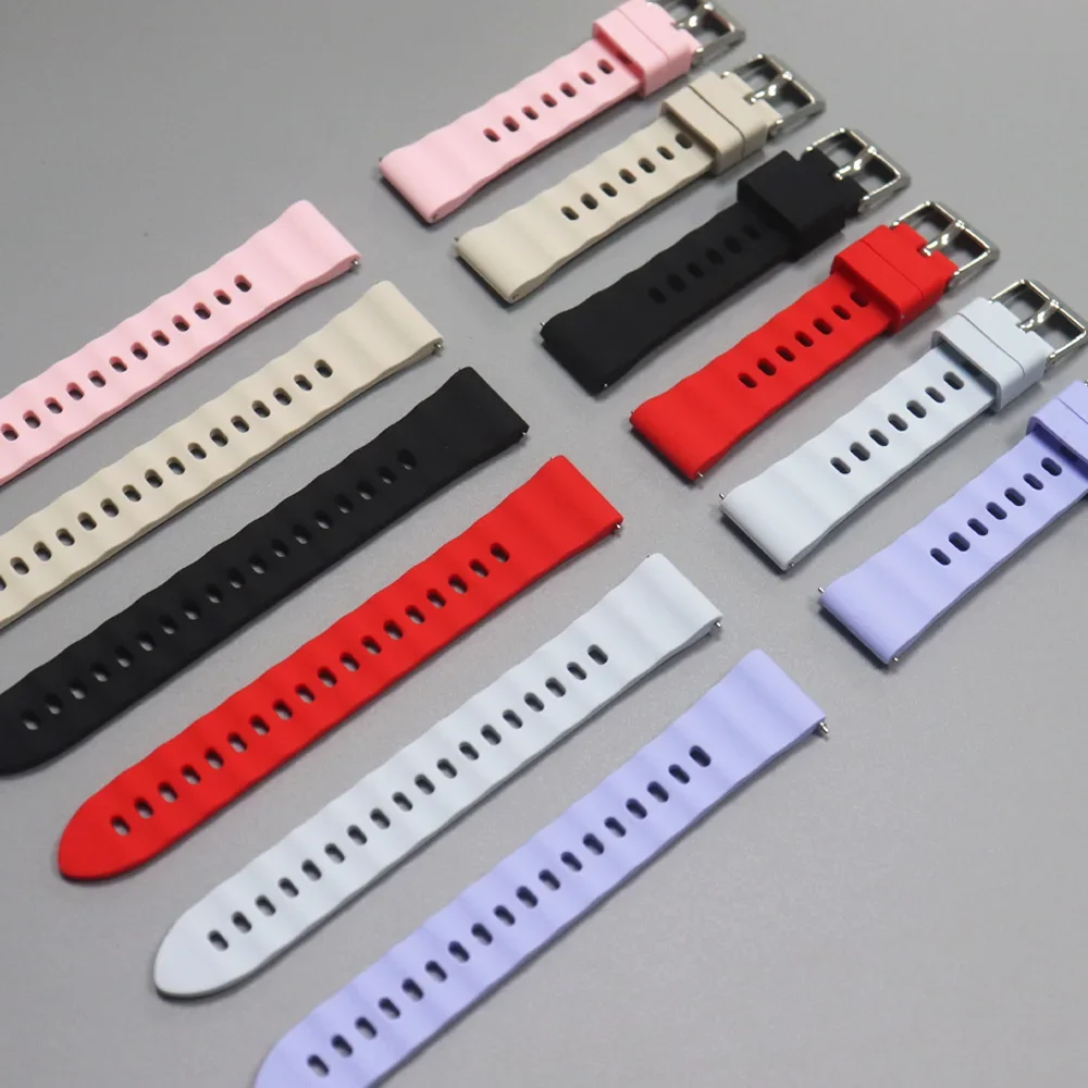 18mm Silicone Straps For Garmin Venu 4 41mm 3S 2S Forerunner 265S/255S/255S Sport Bracelet For Huawei GT6 GT5 GT4 41mm Watchband view 2