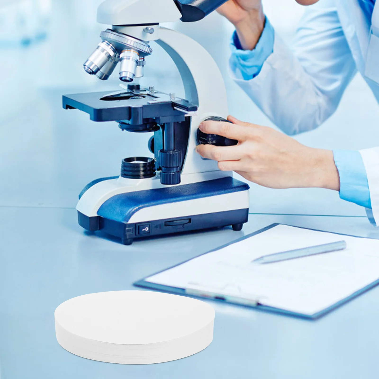 

100Pcs 11Cm Filter Paper Discs Medium Flow Rate Lab Grade Qualitative Filtering for Science Laboratory Use Filter Paper