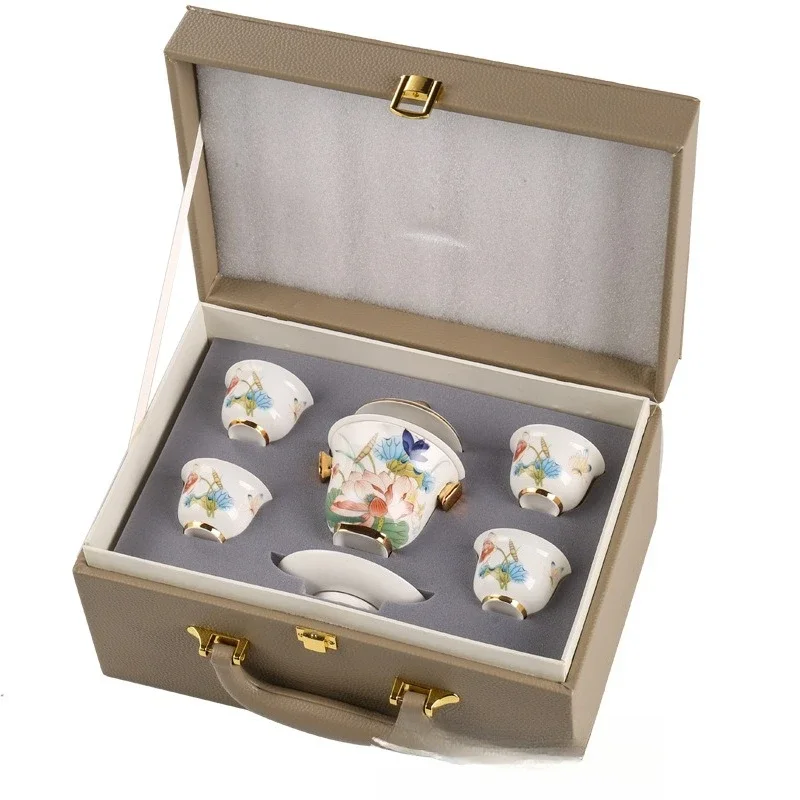 Travel tea set Outdoor travel portable tea cup equipment Accompanying express cup