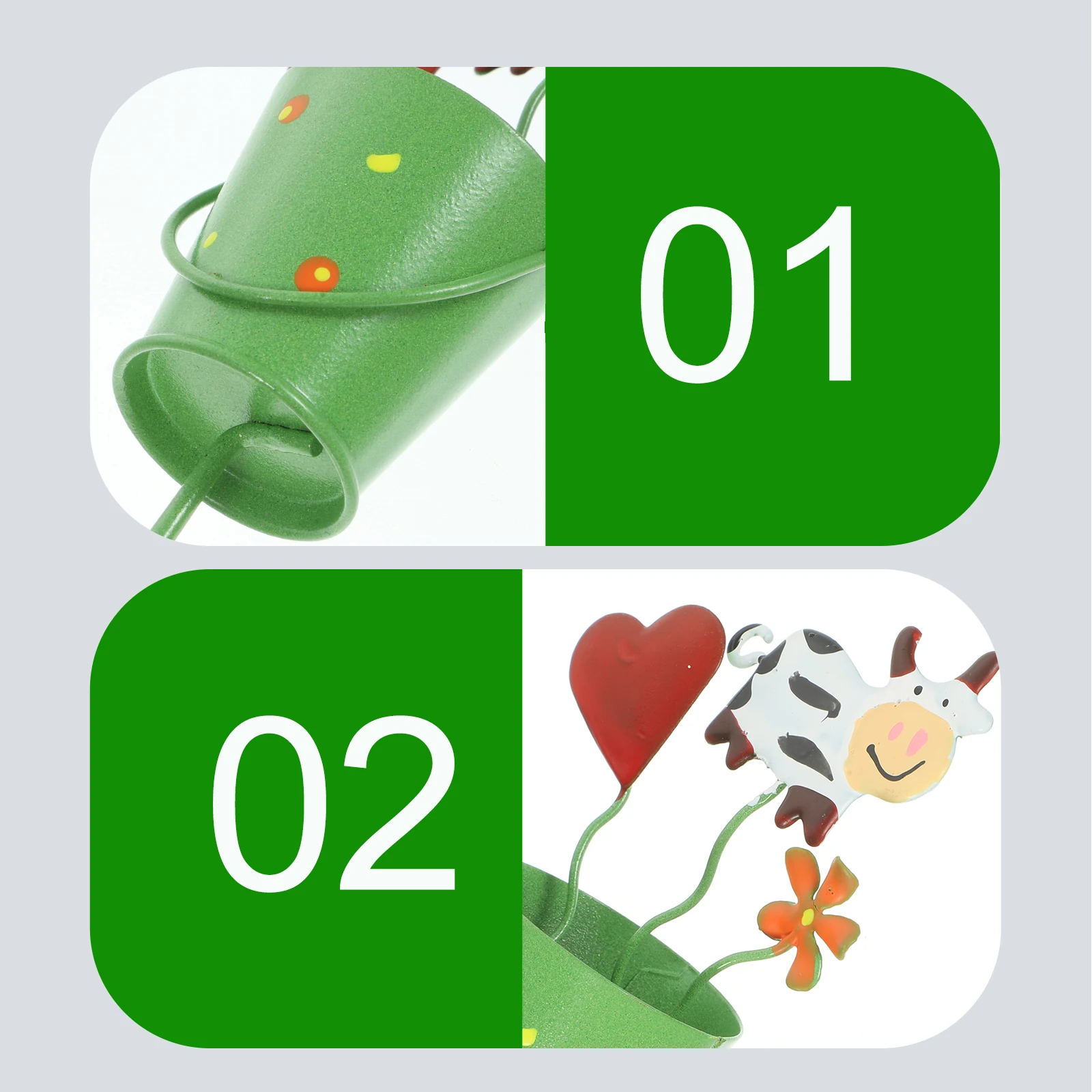 

Iron Garden Picks Cute Bonsai Pot Stake Decorative Garden Stakes For Outdoor Yard Landscaping Decoration Spring Party Ornaments