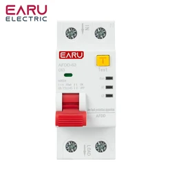 AC220V AFDD Arc Fault Protector Device RCBO RCCB MCB Circuit Breaker Interrupted Overload Earth Leakage Short Circuit Protection