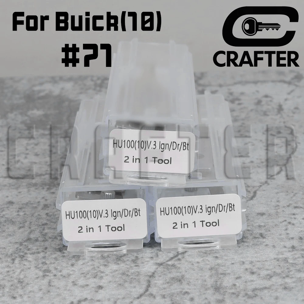 Key Crafters LISHI Tool 2 in 1 HU100 (10) V.3 für Buick Chevrolet Blade # 71