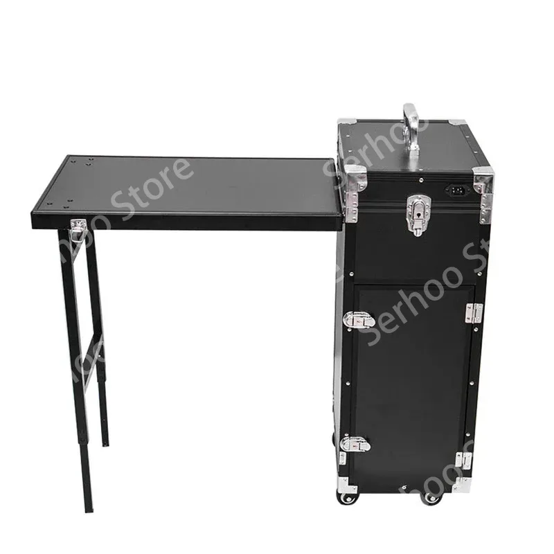 Portable Makeup Artist Nail Tables Foldable  Manicure  Salon Furniture Creative Multi-function Pull Rod   A