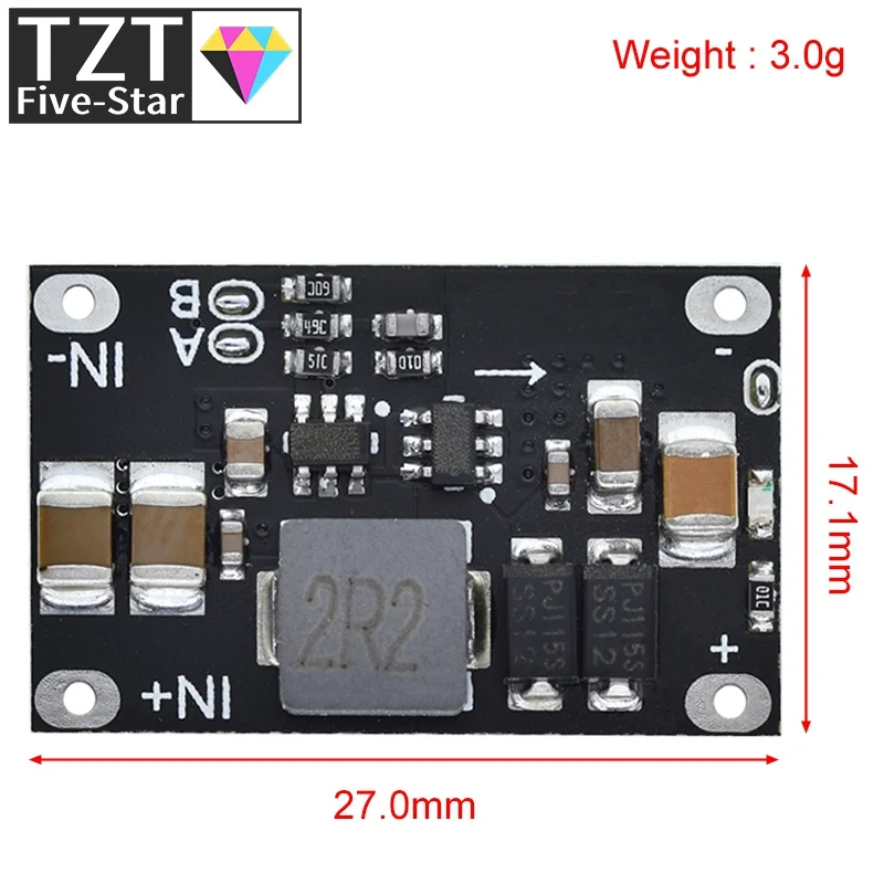 DC-DC 3V-5.5V to 5V 8V 9V 12V 1.5A 10W Mini Multi-function  Lithium Battery Charging Boost Module With LED Indicator