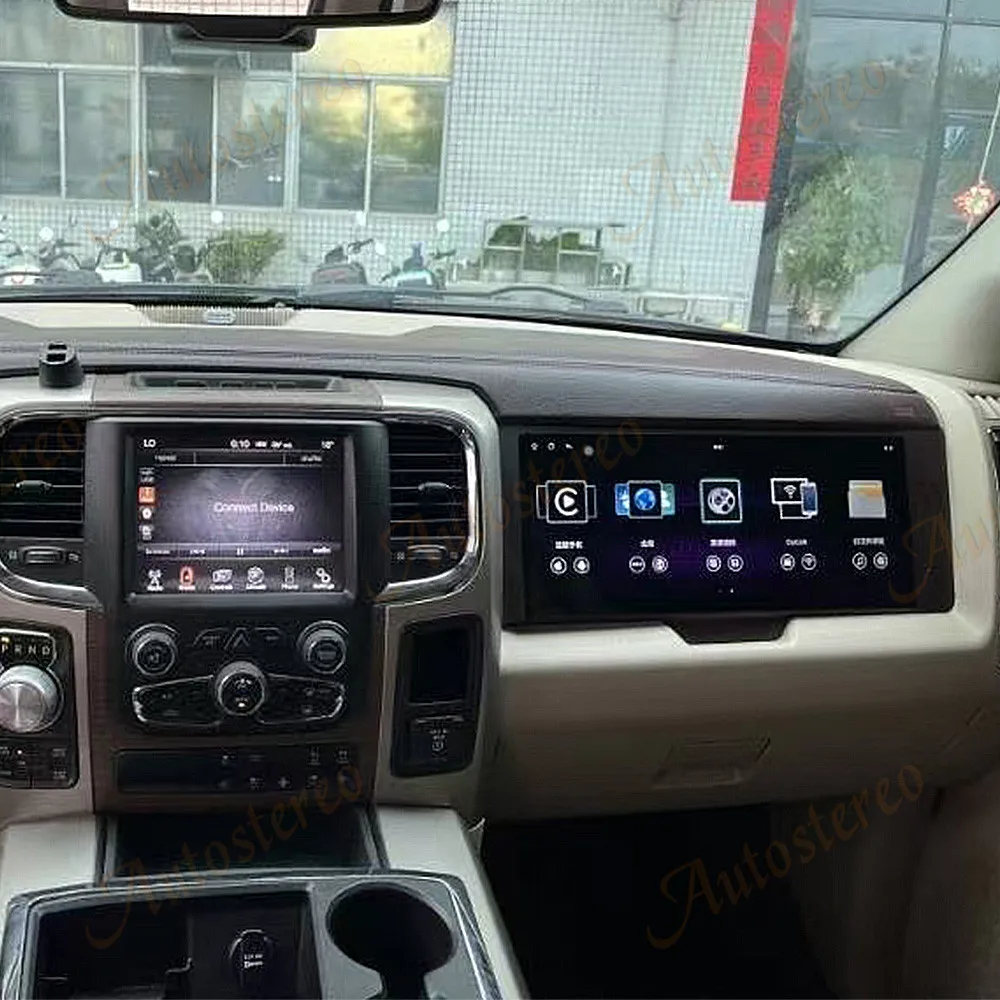 Car Passenger Screen 17 Inch Co-pilot Screen Android For Dodge RAM 2013-2018 Car GPS Navigation Multimedia Player Radio Headunit