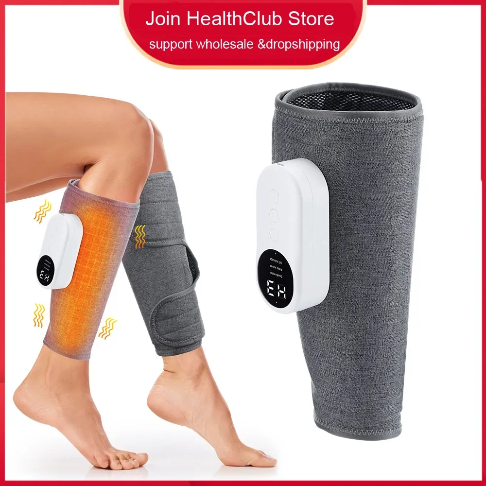 

Electric Calf Massager with Heating Kneading Air Pressure Leg Massager Blood Circulation Leg Air Compression Massager Wireless