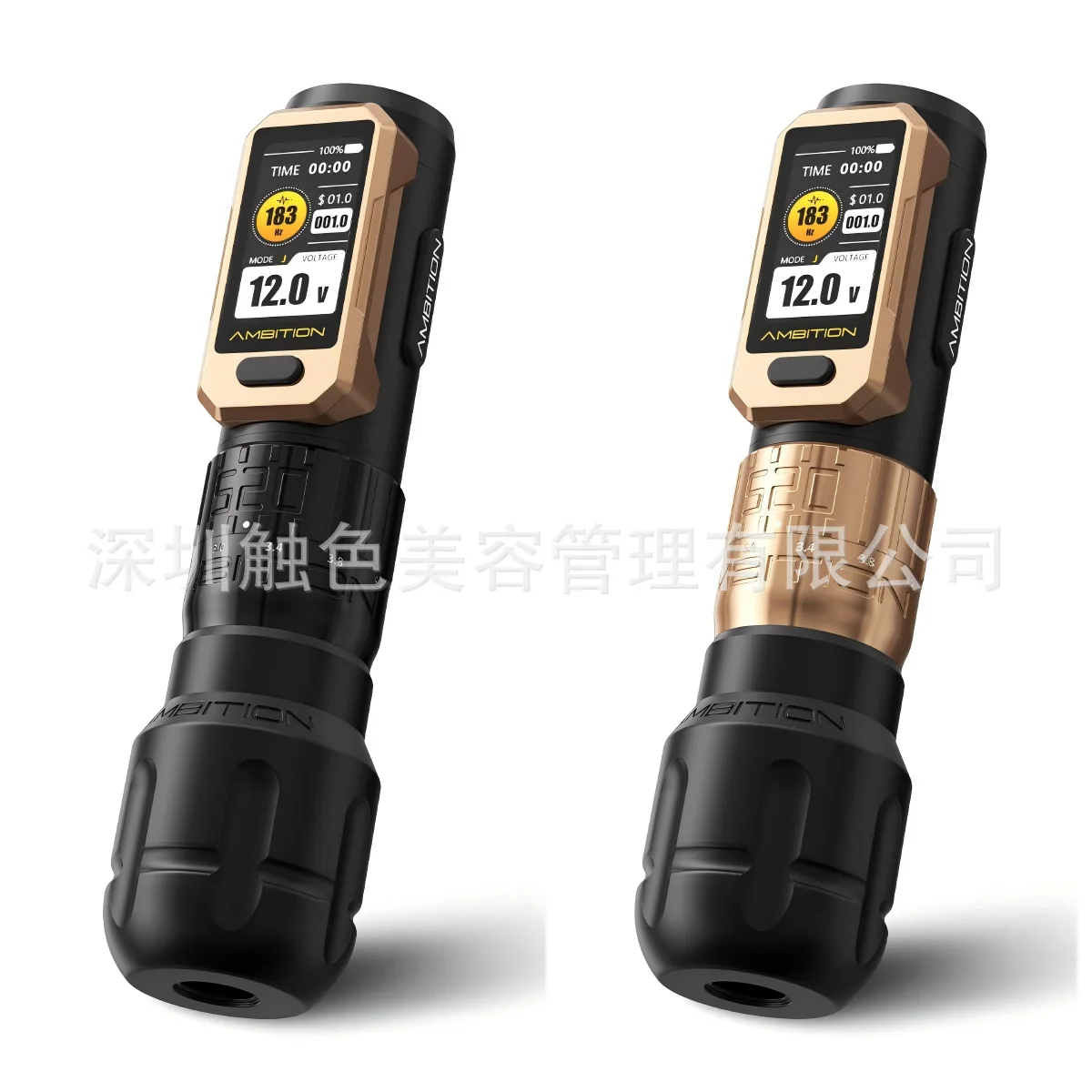 

Ambition Soldier 520 Six-gear Adjustable Travel Wireless Tattoo Pen Low Frequency Tattoo Embroidery Integrated Current Meter