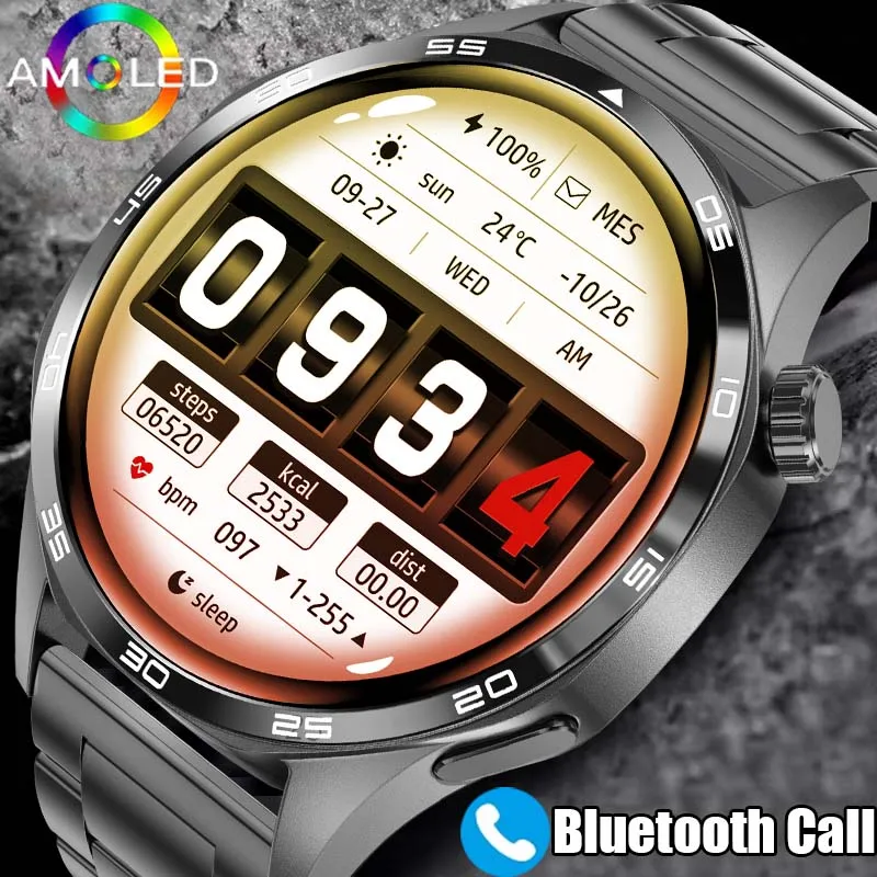 For HUAWEI Sports Waterproof Smart Bracelet Men Watch GPS NFC Compass 1.53 inch AMOLED Screen Bluetooth Call Smartwatch 2024 New