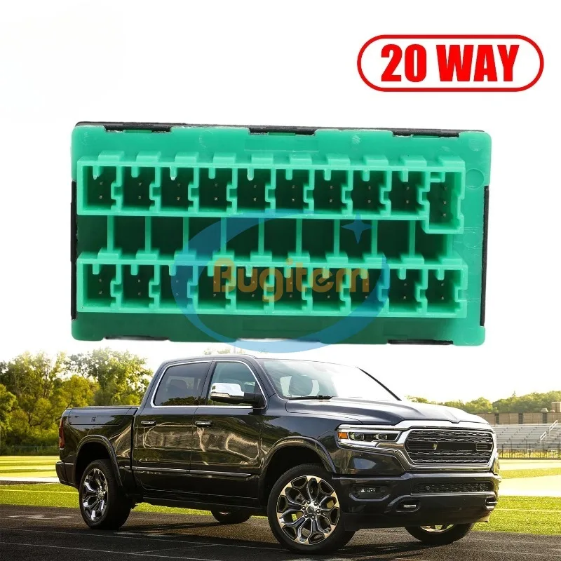 

New Row Connector 68321746AA Fuses Connector Double Row Green 20 Way For Jeep For Wrangler For JL