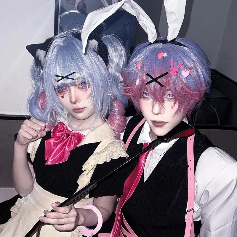 Anime Coniglio Foro Cosplay Forcina Ragazza Lolita Coniglio Cuore Clip di capelli Copricapo Carino Copricapo Masquerade Gioielli Accessori per capelli
