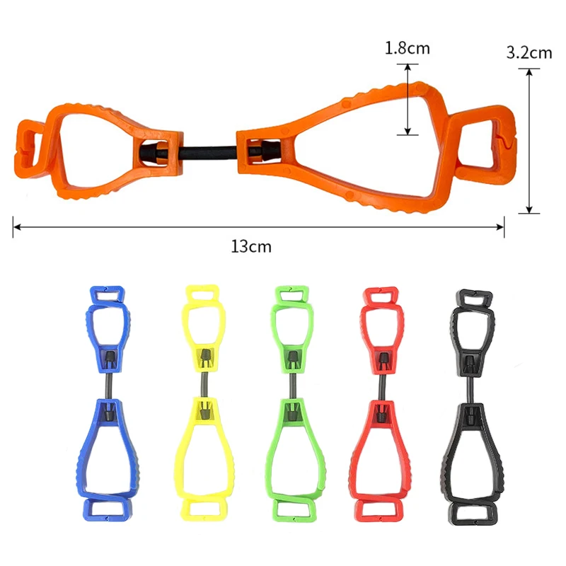 Safety Glove Clips for Work, Holder Hanger, Guard Labor Clamp, Grabber Catcher, Hot Clip, 10Pcs