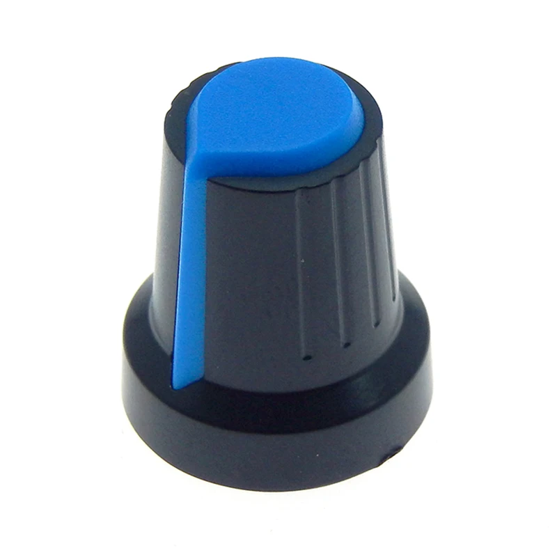 10Pcs WH148 Potentiometer Switch knob Cap Plastic Knob Plum Handle 15X17mm AG2 Handle 6MM BLACK RED YELLOW ORANGE WHITE