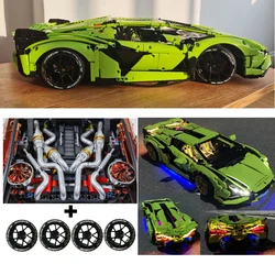 IN STOCK Refitted Engine APP RC Motor Set LED Light Set For Sian FKP 37 Accessories Compatible LEGO 42115 Building Blocks Bricks