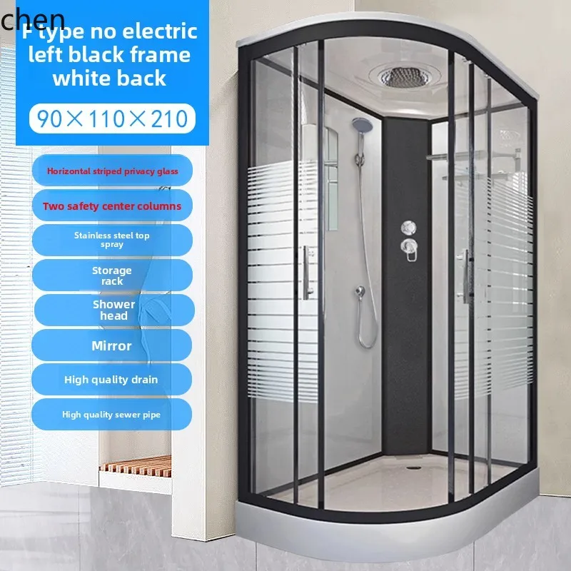 integral shower room bathroom bathroom room closed tempered glass steam room dry and wet separation
