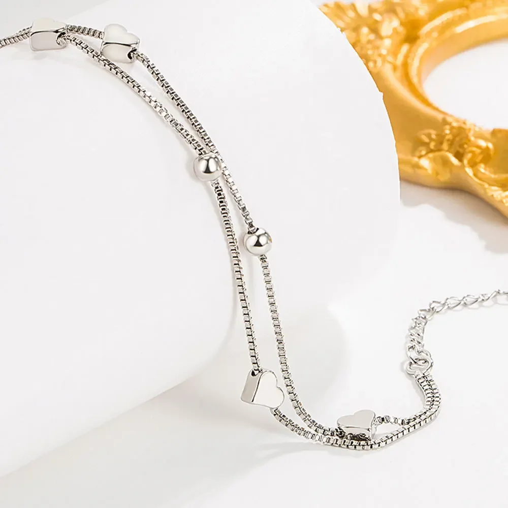 

Luxury designer 925 Sterling Silver special Heart Bracelets for Women Fashion streetwear Jewelry Party Wedding Christmas Gifts