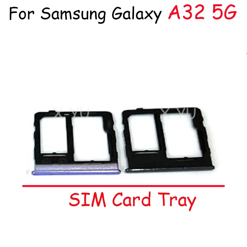 For Samsung Galaxy A32 4G A325F / A32 5G A326B Sim Card Slot Tray Holder Sim Card Reader Socket