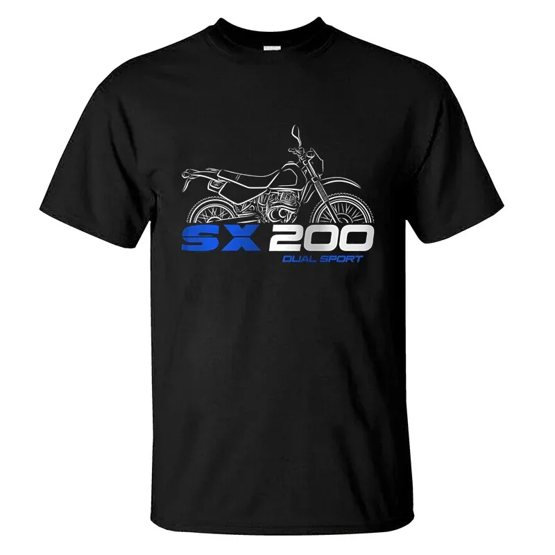 

2024 Men T Shirt Casual T-shirt Suzukis SX200 1985-1991 Graphic Summer Short Sleeves 100% Cotton S-3XL Cool Tee