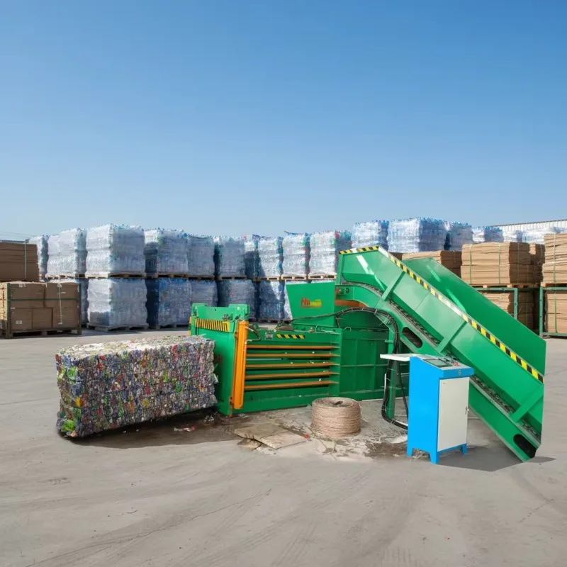 Customized 200T Recycling Plant Equipment Hydraulic Baler Plastic Baler Machine Horizontal Baler
