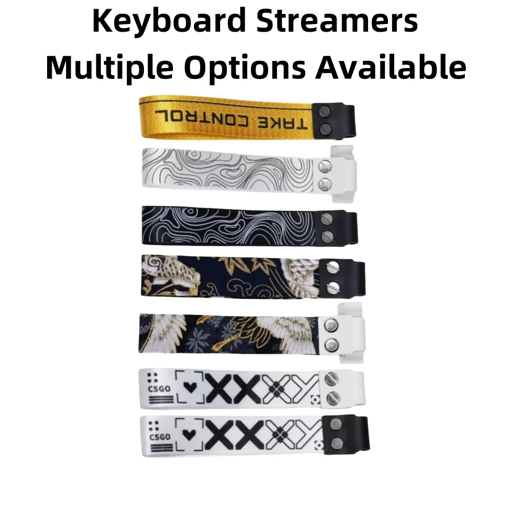 

Keyboard Strap Streamers Decorative Strap Take Control Nylon Strap for Wooting 60 ATK68 MAD60 Various Gaming Mechanical Keyboard