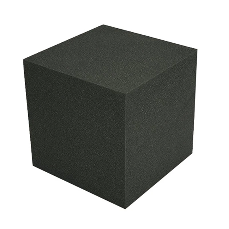 2 Pcs Large Block Foam Square Corner Audio Bass Trap Acoustic Foam Studio Sound Absorption Treatment Panels,30X30x30cm