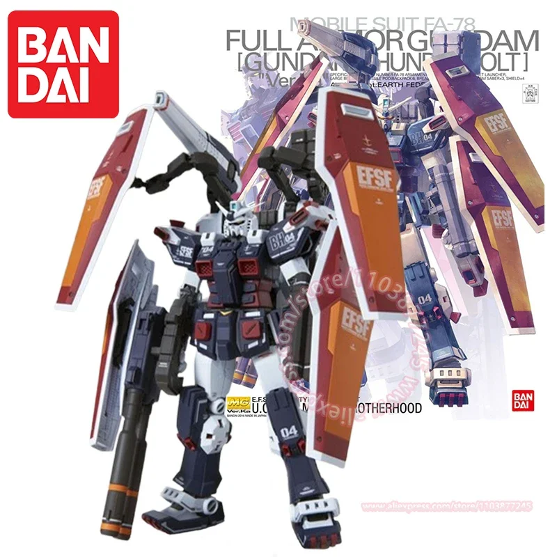 BANDAI Thunderbolt Gundam FA-78 Ver.Ka MG 1/100 Assembled Toy Desktop Ornament Action Figures Joints Movable Peripheral Model