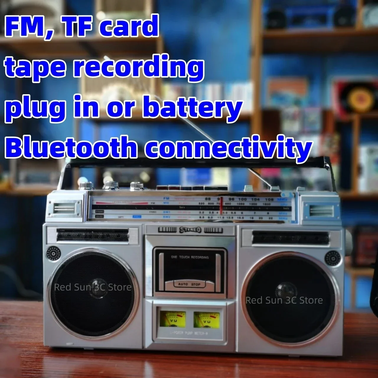 Retro retro cassette player cassette player cassette player radio receiver Bluetooth speaker TF card FM caixa de som bluetooth