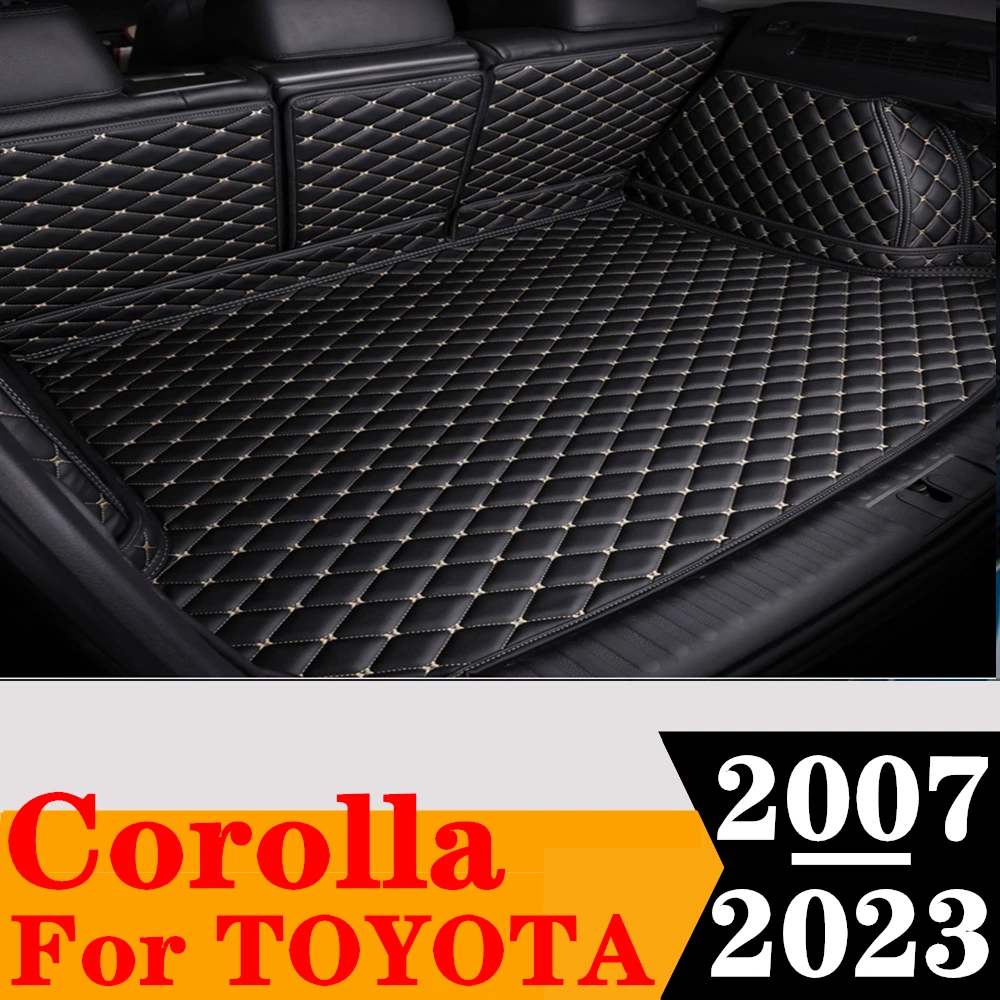 Custom Full Set Car Trunk Mat For TOYOTA Corolla 2023 2022 2021 20 2019-2007 Rear Cargo Liner Tail Boot Tray luggage Pad Carpet