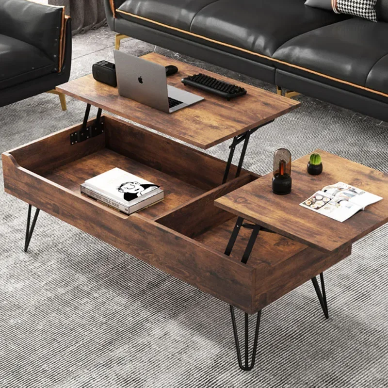 Mesa de centro de almacenamiento para dormitorio, organizador Trau, sofá, Mesa de café móvil nórdica, Mesa Lateral moderna, Kaffee Tische, muebles