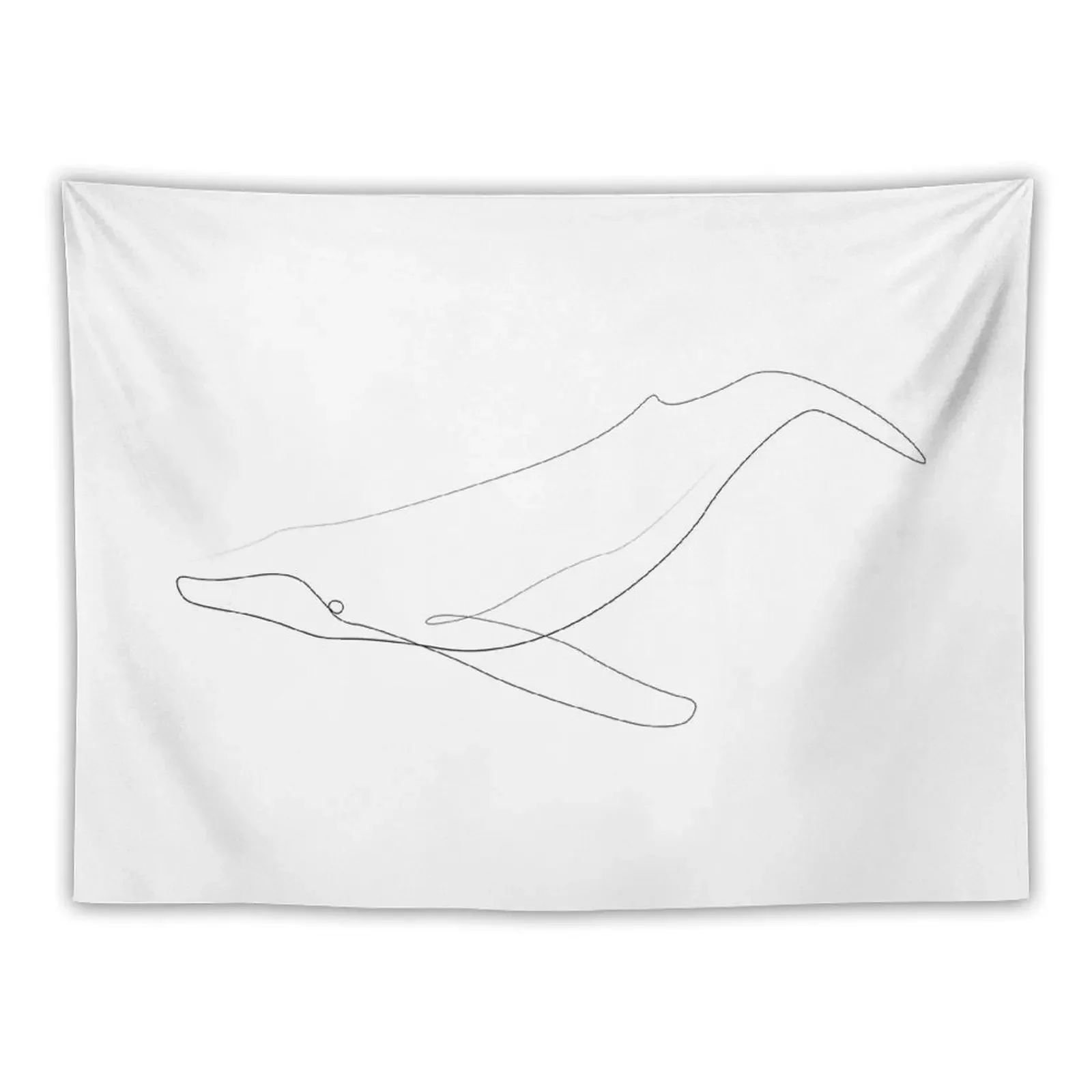 one line whale Tapestry Room Decorator Decoration Room Room Decore Aesthetic Bedrooms Decorations Tapestry