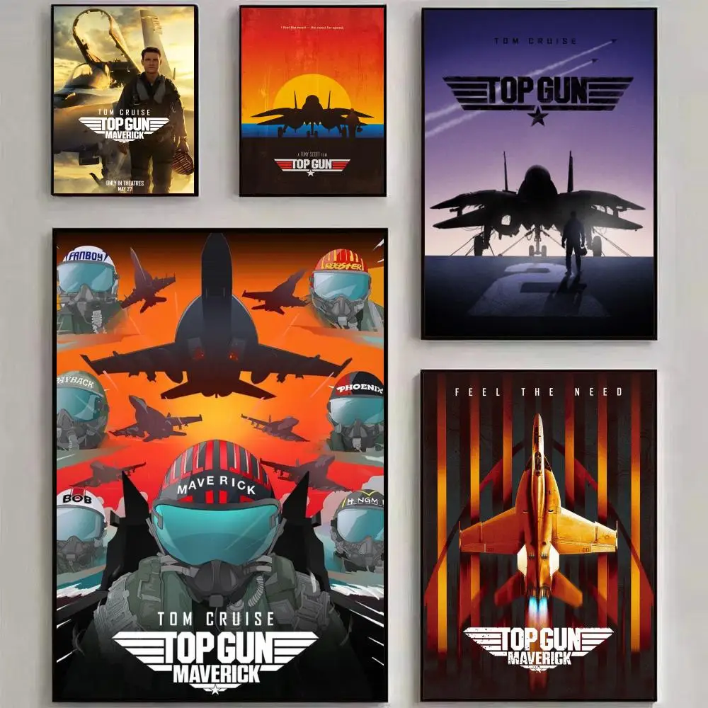 2022 T-Top G-Gun Maverick Modern Movie Poster HD art sticky wall waterproof home living room bedroom bar aesthetic decoration