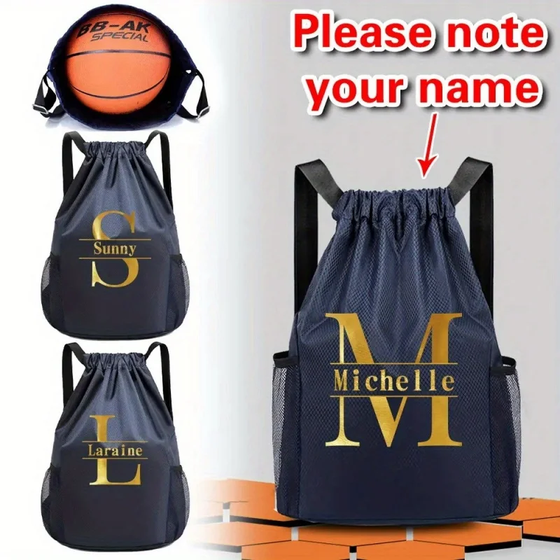 حقيبة تخزين كرة السلة وكرة القدم قابلة للتخصيص - نايلون متين، فصل جاف/رطب، حقيبة ظهر واسعة للتهوية للاستخدام اليومي